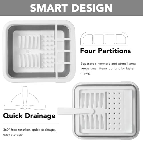 Collapsible Dish Drying Rack (Gray / Dish Drying Rack)