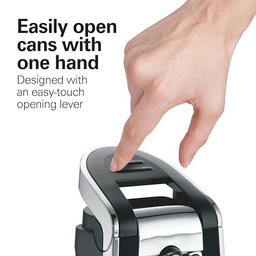 Smooth Touch Electric Can Opener With Easy Push Down Lever (Stainless Steel Kitchen Scissors)