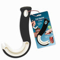 Ring Pull Can Opener for Soda and Food Cans Arthritis Aid with Non Slip Grip for Seniors Kids and Nail Protection Manual Pull Tab Tool for Easy Open Cans Black Dishwasher Safe (1 Pack)