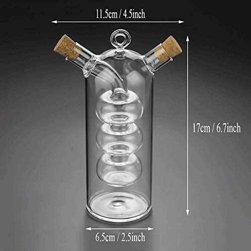 Olive Oil and Vinegar Dispenser Cruet Bottles (2.5 Ounces)