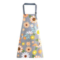 Floral Aprons with Pocket Blooming Floral Womens Waterproof Apron (Sunflower Grey)
