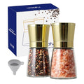 Golden Salt and Pepper Grinders Set (shiny gold / medium)
