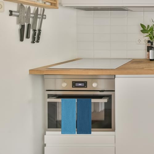 100% Cotton Kitchen Towels 15x25 in (Blue Set)