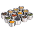 Magnetic Spice Jars (2"x2.5"-12 Pcs)