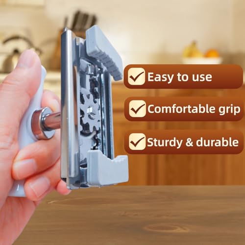 Jar Opener for Weak Hands (4" (with Rubber Grippers) (Pack of 1))