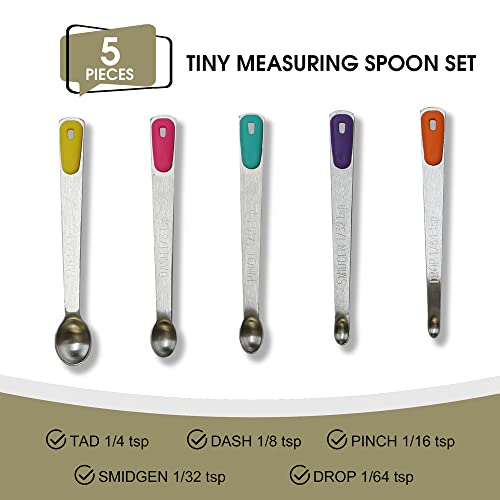 2Pack Small Measuring Spoon Set with Multi (Mix-color)