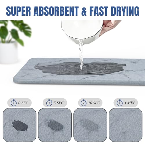Stone Dish Drying Mat for Kitchen Counter