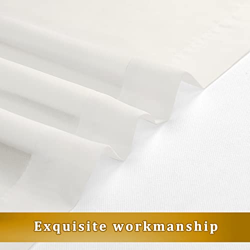 Ivory Curtains 108 inches Extra Long 2 Panels Set (40"W x 108"L (Pack of 2) / Ivory)