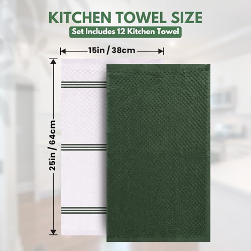 Kitchen Towels (Sturdy Green / 15 x 25)