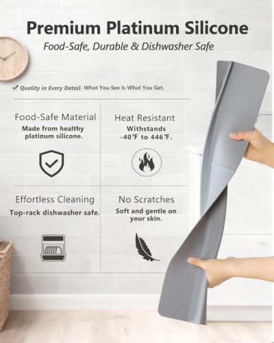 Kitchen Sink Splash Guard 23" 18" 30" Self (Gray / 23" x 3.5")