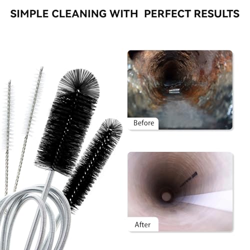 Flexible Drain Brush (Black)