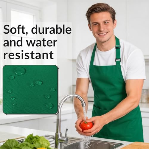 Large Chef Apron for Men and Women (Green)