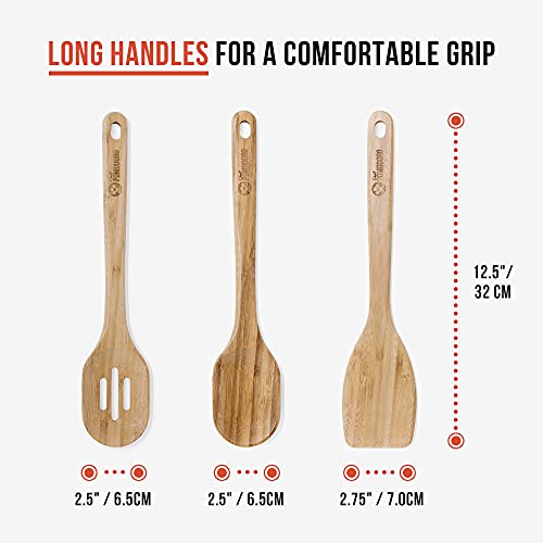 Bamboo Cooking Utensils 3 (3-Pc Mixed Set)