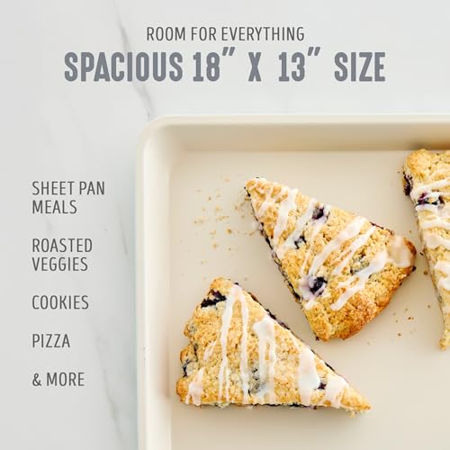 Bakeware 18” x 13” Half Cookie Sheet Baking Pan (18" x 13" Half Baking Sheet / Gray)