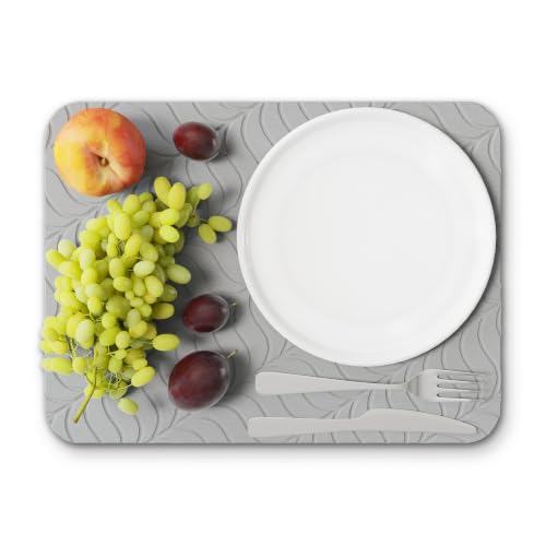 Diatomite Stone Dish Drying Mat (Gray)