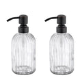 Dish Kitchen Soap Dispenser (Oil Rubbed Bronze+clear / 2-Pack)