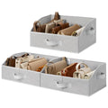 Trapezoid Closet Storage Bins (Ash Gray / 16½"L x 11"W x 7¾"H)