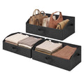Trapezoid Closet Storage Bins (Black / 19¾"L x 11"W x 7¾"H)