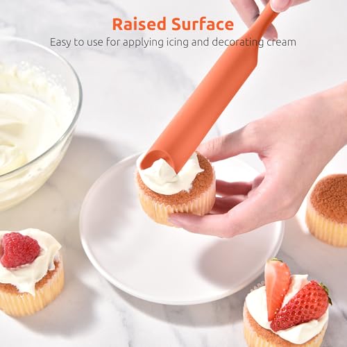 Silicone Jar Spatula for Sourdough Starter (Orange / 9.65 in)
