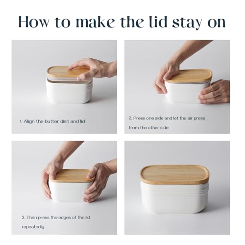 Ceramic Butter Dish (Soft White)