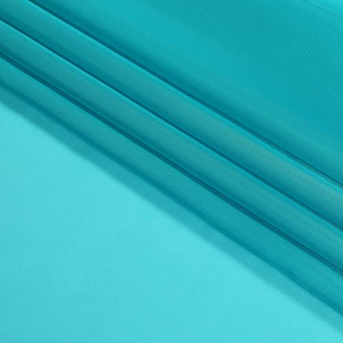 Turquoise Blue Sheer Curtains (Turquoise / 42"W x 84"L (Pack of 2))