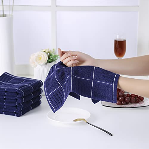 Kitchen Towels and Dishcloths Set (Blue)