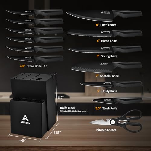 Kitchen Knife Set with Block