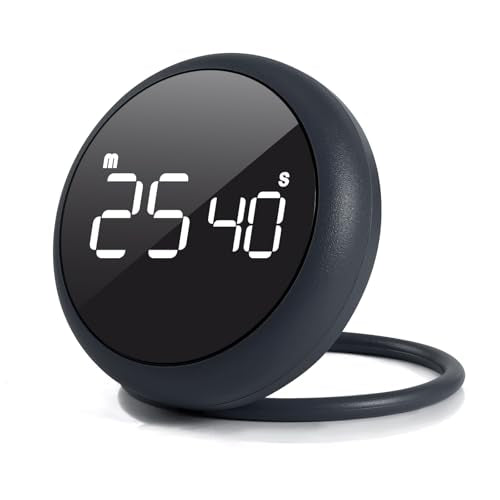 Stell Gray Quick Que Kitchen Timers (Steel Gray)