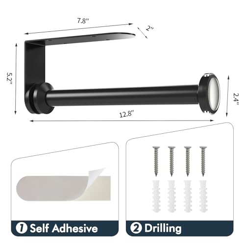Under Cabinet Paper Towel Holder (Black)