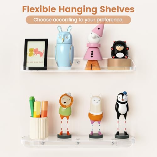 Arcylic Floating Shelves for Wall
