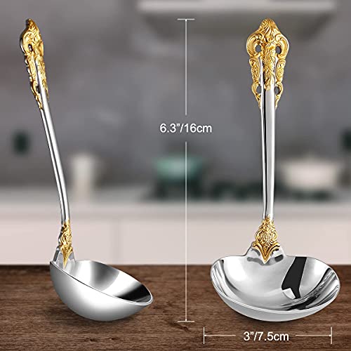 Luxury 1 Piece Gold Accent Gravy Ladle