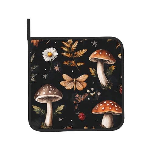 Mushroom Oven Mitts Set (Vintage Mushroom)