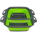 2 PCS Collapsible Colander Set (2PCS-Green)