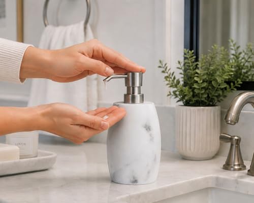 Resin Hand Soap Dispenser (White)