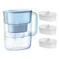 PT 07B Water Filter Pitcher with 3 Filters (Azure / Classic-3 Filters)