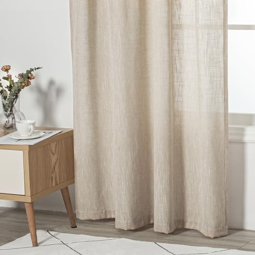 Ceiling Curtains for Living Room (50"W x 95"L (Pack of 2) / Taupe)