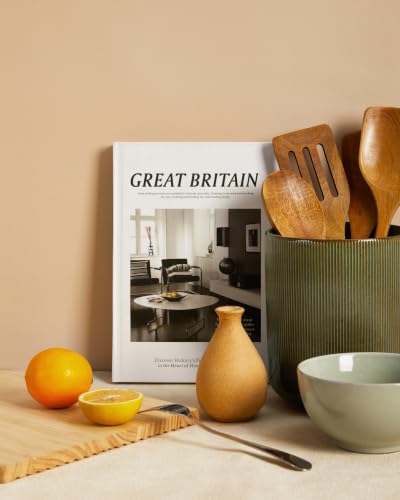 Kitchen Utensil Holder Countertop (Brown Green)
