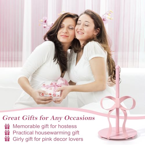 Pink Bow Paper Towel Holder Coutertop (Pink Bow)