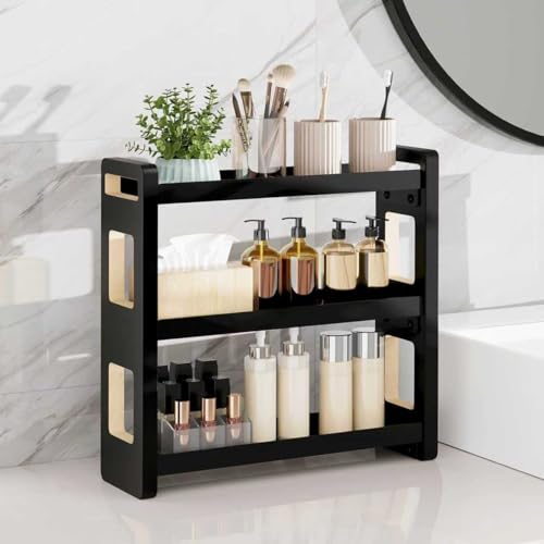 Bathroom Counter Organizer (Black 3 Tier)