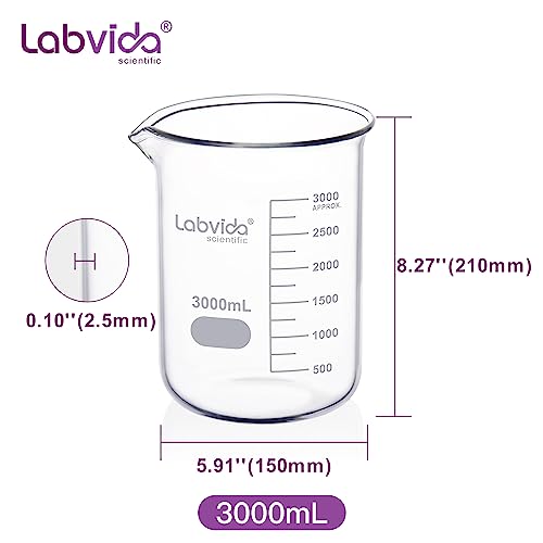 Glass Beaker Vol. 3000ml (Vol.3000ml)