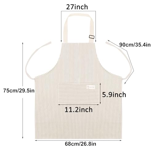Apron with 2 Pockets (Blue/Green)