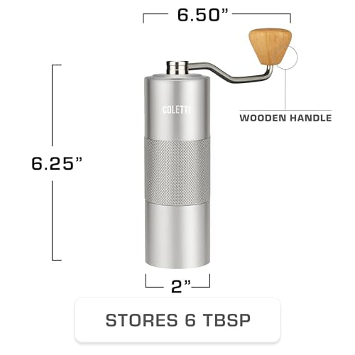 Crag Manual Coffee Grinder (Silver)