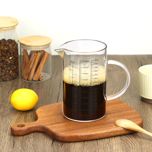 34OZ 1000ML Glass Measuring Cup