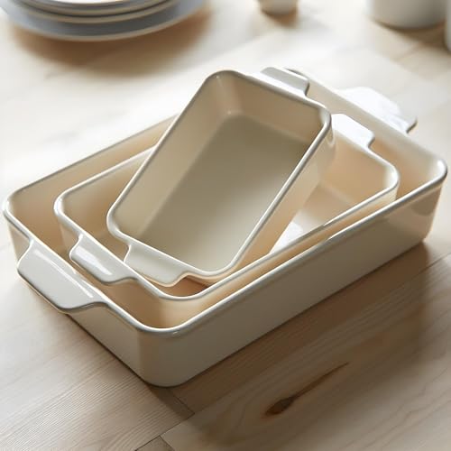 Ceramic Bakeware Set (Cream)
