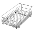 Pull Out Cabinet Organizer 9" W X 17" D (1 Tier - Chrome-Plated / 9" W X 17" D)