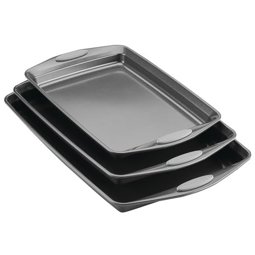 Bakeware Nonstick Cookie Pan Set (Sea Salt Gray Grips)