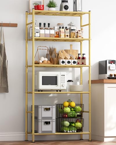 Storage Shelves (Gold / 33.0W×12.6D×72.0H(5T))
