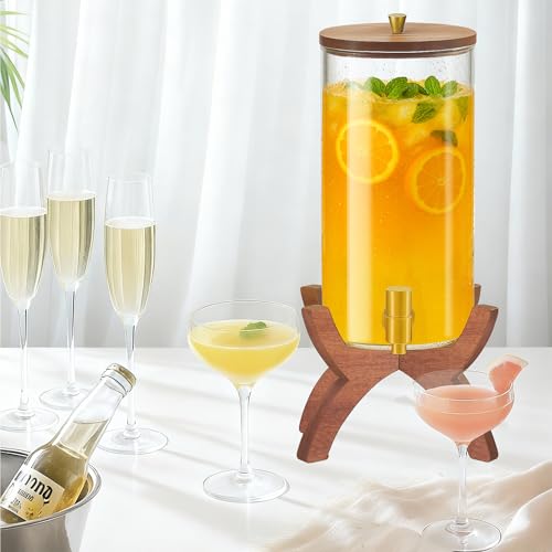Glass Drink Dispenser (Cross Stand)