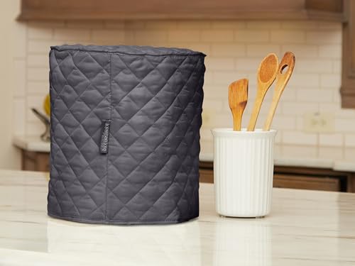 Keepsakes Mixer Cover Dust Protection (Slate Quilted Polyester / 15W x 10D x 15H)