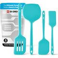DI ORO Silicone Turner Spatula Set (Teal)